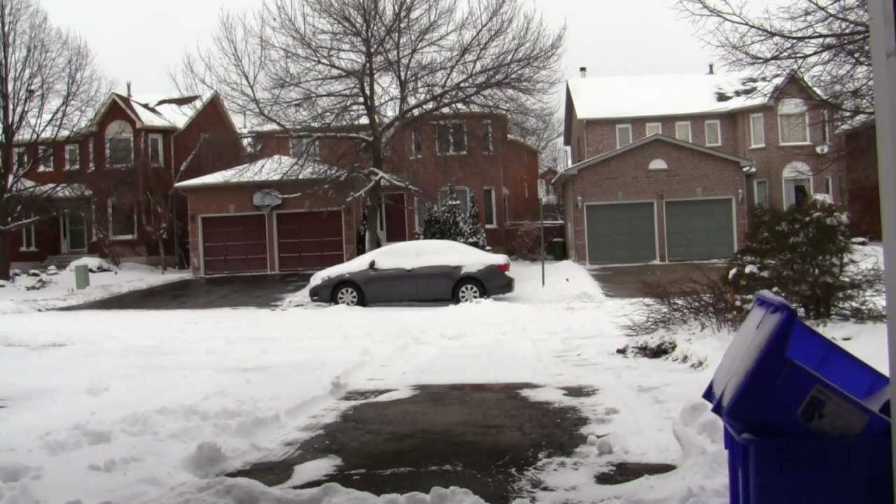 Testing ABS Stopping Distance in snow condition.