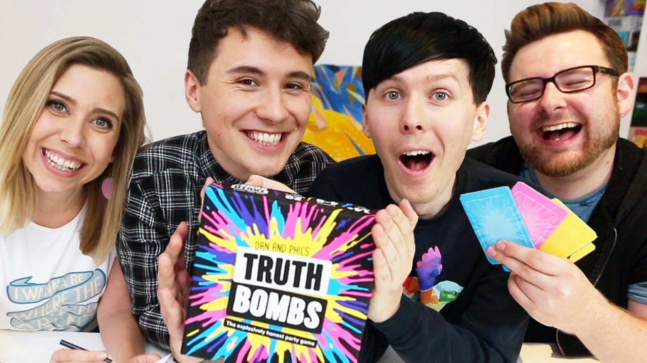 Dan And Phil Play Truth Bombs! (With Tom And Hazel)