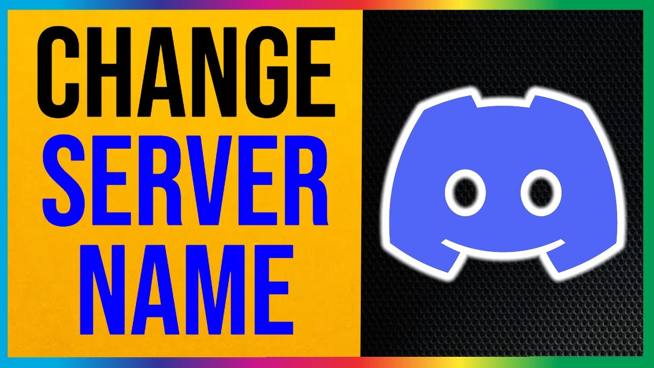 How to Change a Server Name in Discord