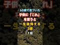 ６０歳過ぎて気づいた 。子供に「これ」を言うと一生後悔する３選１位