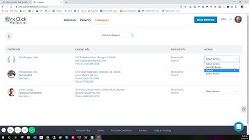 OneClick Referral   Colleagues Tab Tutorial