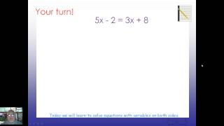 Celebrity Unit 7-3, Solving Equations with Var on Both Sides Wealth