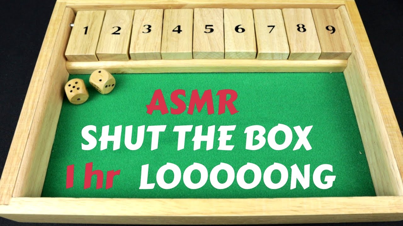 ASMR Shut the BOX 1HR LONG - Solo Game Playthrough (Whispering) ep.3