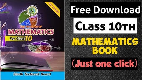 free download class 10th new math book pdf sindh textbook jamshoro