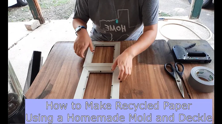 DIY Deckle and Mold and Recycled Paper Tutorial
