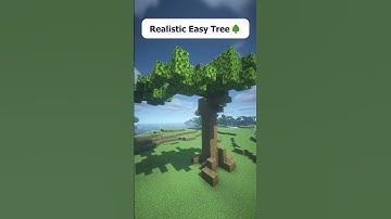 Minecraft Realistic Tree!!! 😯| 1.19 Build | #shorts #trending