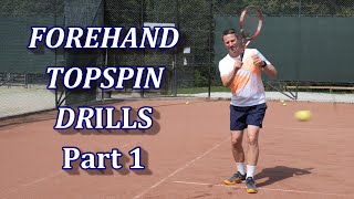 Tennis Forehand Topspin Drills Part 1 - Getting The Topspin Technique Right