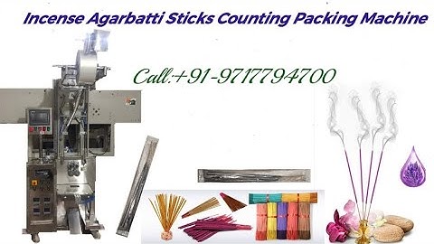 Incense Agarbatti Sticks Counting Pouch Packing Machine with Double Drum| Agarbatti Packing Machine