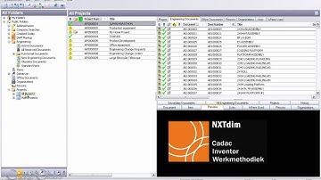 NXTdim PDM Gebruik - Database, geen Windows verkenner.wmv