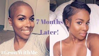 7 Months Post Shaved Head | pictures + current routine | Nia Hope