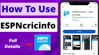 ESPNcricinfo app use kaise kare | how to use espncricinfo app | ESPNcricinfo screenshot 4