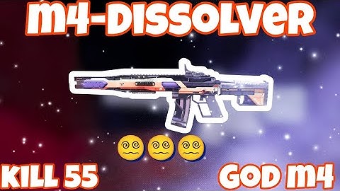 call of duty mobile new 🔫 M4 -Dissolver kill 55😲😲😵‍💫