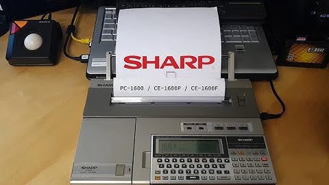Sharp CE-1600, CE-1600P & CE-1600F