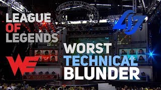 League of Legends WORST Technical Blunder: The Story of CLG.EU vs World Elite in Season 2 Worlds