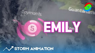 The Track of Hurricane Emily (2005)