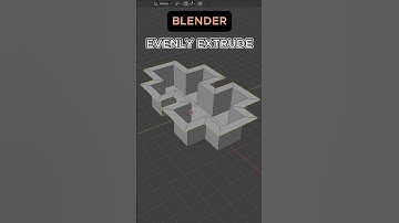 How to extrude evenly like a PRO in blender #3d#blender#3dmodeling#blendertutorial#blender3d#tips