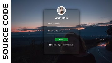How to Create a Transparent Login Form using HTML and CSS
