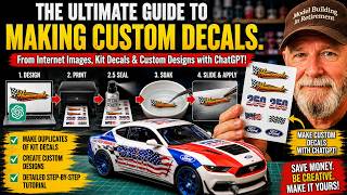 How to Make Your Own Water Slide Decals Full Step by Step Tutorial