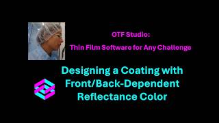 Designing a Coating with Front/Back-Dependent Reflectance Color
