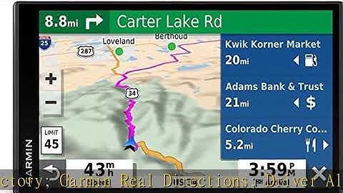 Garmin 010-02038-02 DriveSmart 65, Built-In Voice-Controlled GPS Navigator with 6.95” High-Res Disp
