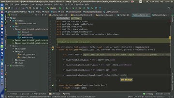 Android Kotlin Usage Tutorial #087 - Get all contacts data in ListView