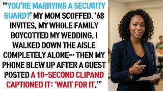 You're Marrying a Security Guard   My Mom Scoffed  68 Invites  My Whole Family Boycotted My Wedding!