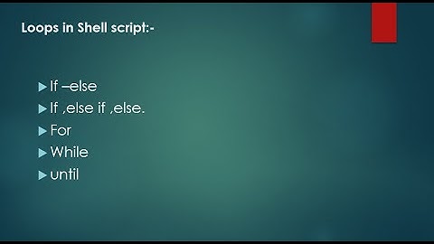 Loops in Shell Scripting | If, For, While, Until | Shell Scripting Full Course in Telugu | Part 3