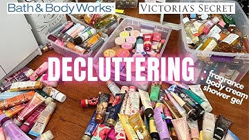 decluttering my bath and body & VS works collection | Mists, Creams, shower gels. caught earthquake!