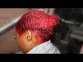 DYING HAIR RED USING LOREAL HICOLOR HILIGHTS | DETAILED