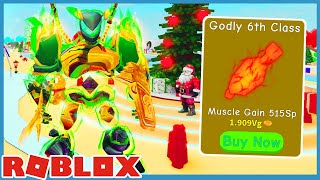 I Unlocked Godly Class Weights! Max Size & Muscles!  Roblox Lifting Simulator