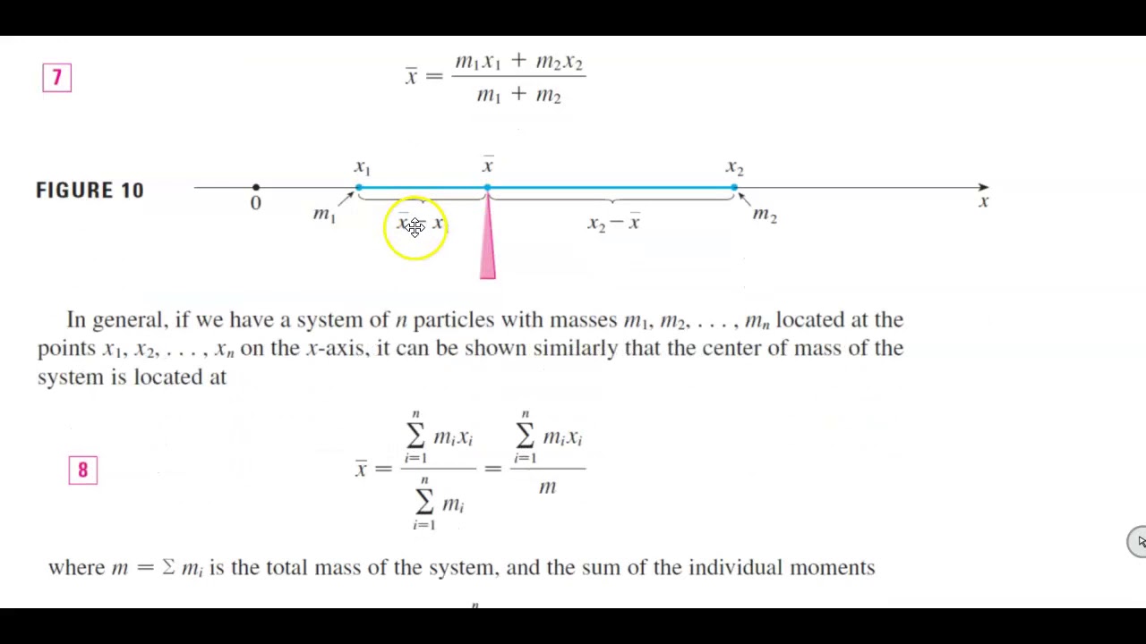 6.6 Moments and Centers of Mass - YouTube