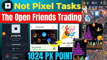 how to Not Pixel The Open Trading Tasks | Not Pixel New Tasks Complete Kaise Kare | Notpixel 1024px