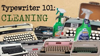 Typewriter 101: THE CLEANING GUIDE!
