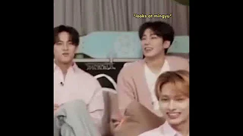 wonwoo defending mingyu in tiny #seventeen #svt #mingyu #wonwoo