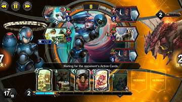 TEPPEN Android Ranked Match - MegaMan X (Heart Tank) (Me) VS. Rathalos (Dive Attack)