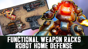 Fallout 4 Mods: Functional Weapon Racks & Robot Home Defense