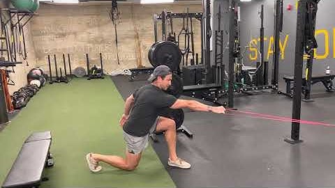 Single Arm Split Squat Row with Resistance Band