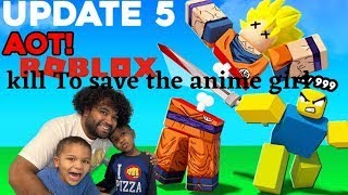 Roblox- Kill to save the anime girl (HOW TO INJECT TITAN SERUM TO SWORD)