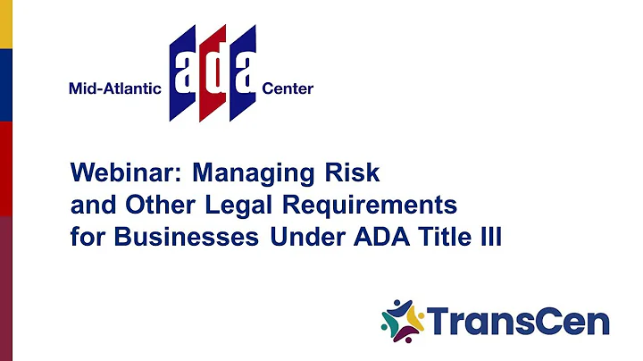 Managing Risk and Other Legal Requirements for Businesses Under ADA Title III - DayDayNews