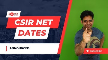 CSIR NET December 2023 Dates Announced