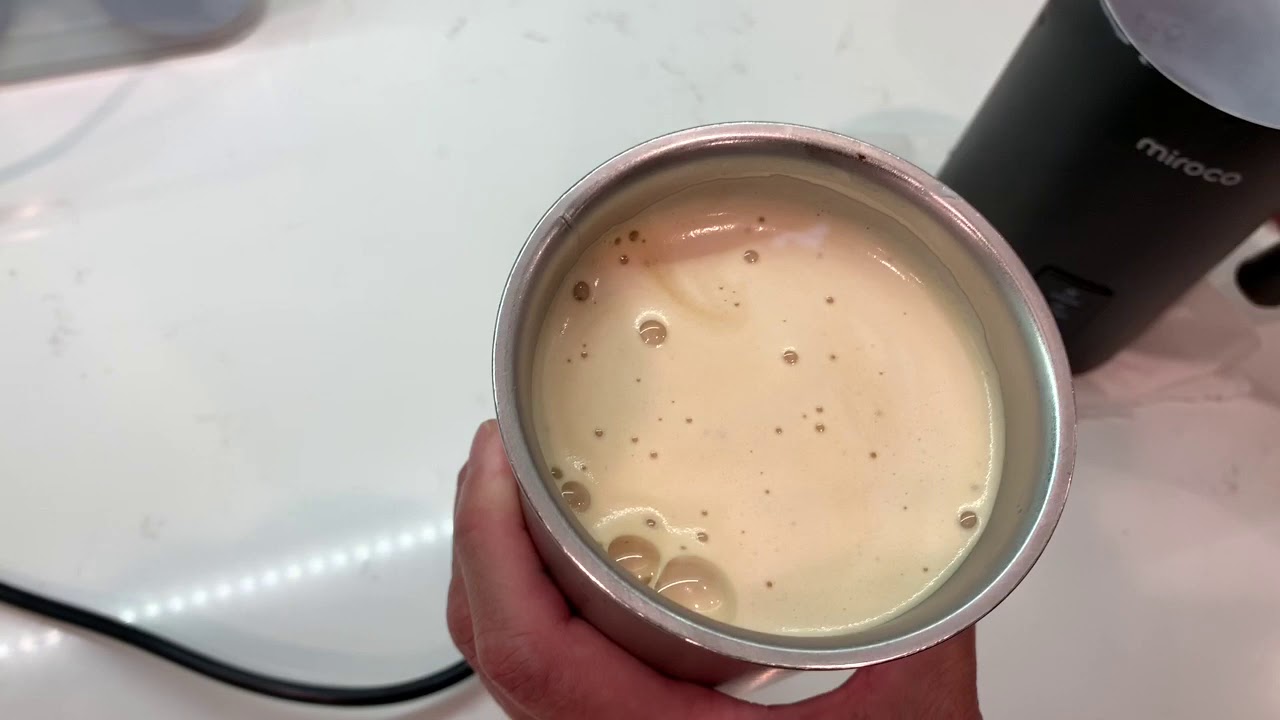 Clean Milk frother with explanation - YouTube