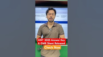 NEET 2025 Answer Key & OMR Sheet Released! Check Now! 🔍 #neet2025 #answerkey #neet #ytshorts