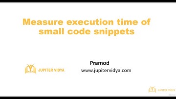 8.3 Measure Execution Time of Small Code | Built-in Functions | Learn Python Programming Step by