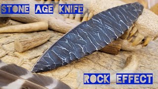 Stone Age Knife - Rock Effect by Harpia Knives 4,269 views 5 months ago 10 minutes, 12 seconds