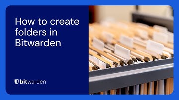 How to create folders in Bitwarden