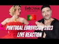 Portugal eurovision 2023 live reaction mimicat  ai corao