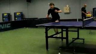 penhold training: serve attack (slowmo 5x)