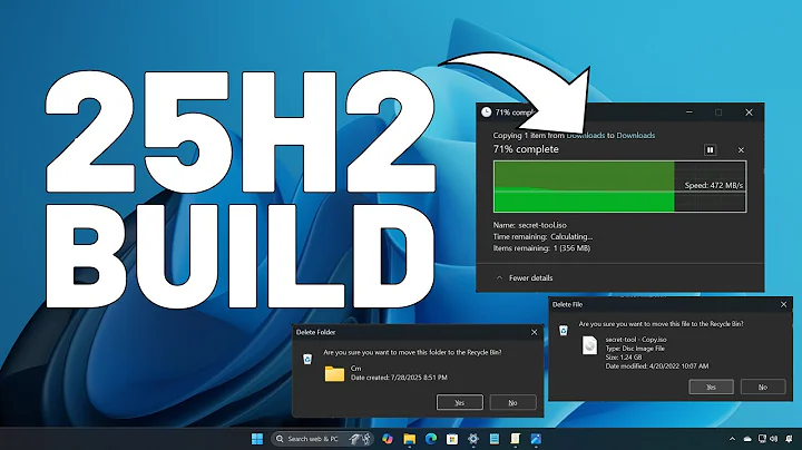 Windows 11 25H2: NEW File Explorer Dark Mode, Native Debloat Feature – Build 26200 5751 (KB5064071)
