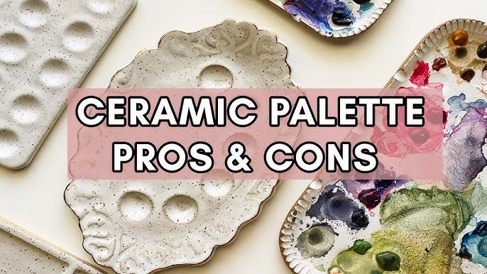 Love my ceramic watercolor palette set so much. ♥️ My old