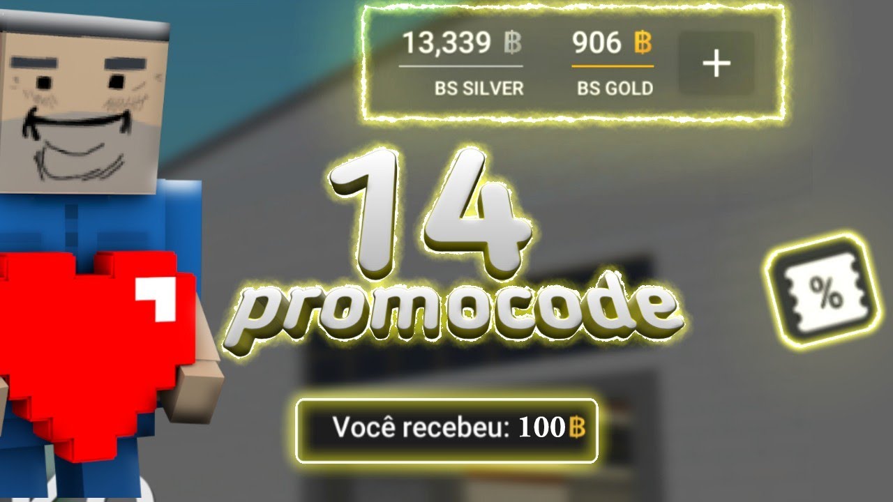 BsGold Grátis! 14 NOVOS PROMOCODE NO Block Strike 2020 